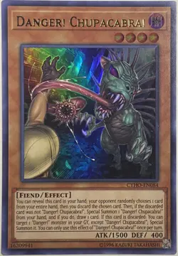 Danger! Chupacabra! - CYHO-EN084 - Ultra Rare - NM Near Mint - YuGiOh! - Image 1