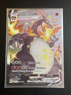 Charizard VMAX SV107/SV122 Shiny Vault Shining Fates Rare Holo Pokemon Card NM - Image 2