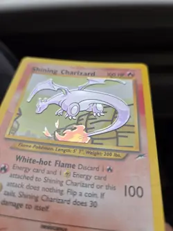 Pokemon Neo Destiny Shining Charizard Card 107/105 Holo Ungraded - Image 5