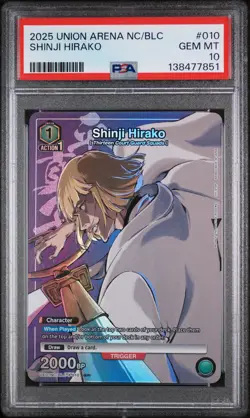 2025 BLC-3-010 Shinji Hirako Bleach Union Arena PSA 10 - Image 1