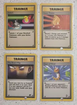 Vintage Pokemon Trainer Card Lot x11 WOTC Bundle Bulk LP-MP Tcg Base Fossil Set - Image 4