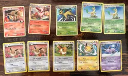 Pokemon Vintage TCG Eevee Rare Espeon Leafeon Holographic Flareon SP 10 Card Lot - Image 1