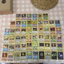 Pokemon TCG Team Rocket Card Bundle Job Lot WOTC 1999 Vintage no dupes x5 1st ed - Image 1