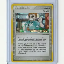 Pokemon Trainer Card Supporter Scott 2005 Reverse Holo 84/106 - Image 1