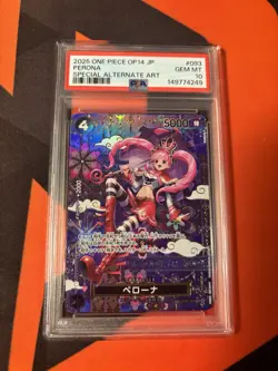 PSA 10 Perona SP Japanese Op14-093 One Piece Card - Image 1