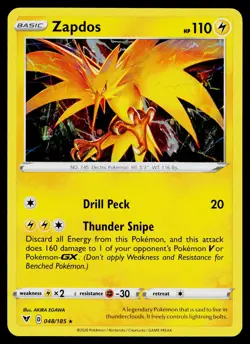 Zapdos (Cosmos Holo) 048/185 Miscellaneous Cards & Products Promo - Image 1