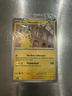 Pokemon TCG Pikachu at the Museum Jumbo Promo Card Natural History Museum UK - Image 1