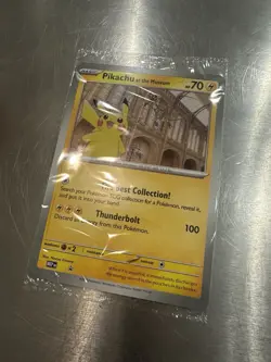 Pokemon TCG Pikachu at the Museum Jumbo Promo Card Natural History Museum UK - Image 3
