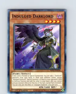 Yu-Gi-Oh TCG Indulged Darklord MP21-EN118 1st Edition Regular Common Card NM - Image 1
