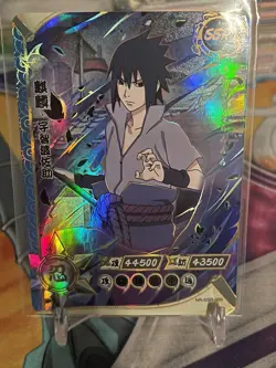 Naruto Kayou CCG - Sasuke Uchiwa SSR-050 Full Art - Naruto Trading Card - NM - Image 1