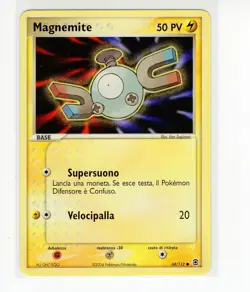 ~ITA~ ITALIAN Magnemite 68 FRLG Fire Red Leaf Green Pokemon Card (g4) - Image 1
