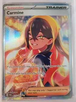PSA 10 GEM MINT Carmine 217/167 Sv06: Twilight Masquerade IR HOLO Pokemon Card - Image 3