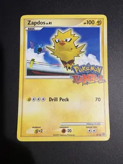 Zapdos Pokemon Rumble 8/16 Promo Card - Image 1