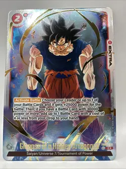 Dragon Ball Fusion World Card FB02-035 Glimpse of a Hidden Arrogance PROMO Card - Image 1