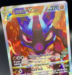 Lucario VSTAR SWSH291 Crown Zenith (ETB) Black Star Promo Pokemon Card NM/M - Image 3