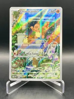 Charmander SVP 044 Scarlet & Violet Black Star Promo Full Art Pokemon Card NM/M - Image 1