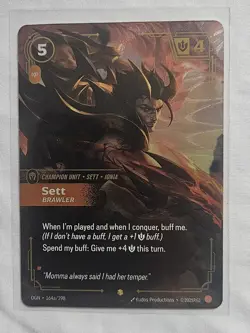 Riftbound 5 Card Lot - Kai'sa , Sett ,dazzling Aurora, Body Rune & Chaos Rune - Image 4