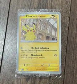 Pokemon TCG Scarlet & Violet Pikachu At The Museum Jumbo Promo Card - Image 1