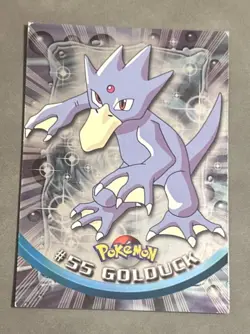 Golduck #55 Spectra - Topps Chrome Series 1 Pokemon Card Played - Image 1