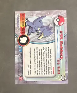 Golduck #55 Spectra - Topps Chrome Series 1 Pokemon Card Played - Image 2