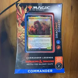 Magic Legends Battle for Baldur's Gate - Draconic Dissent Commander Deck MTG New - Image 1