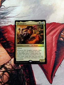 MTG FOIL Mr. Foxglove Commander Bloomburrow NM English - Image 1