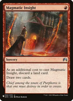 MTG Magic the Gathering Magmatic Insight (ORI-155/2851) The List NM - Image 1