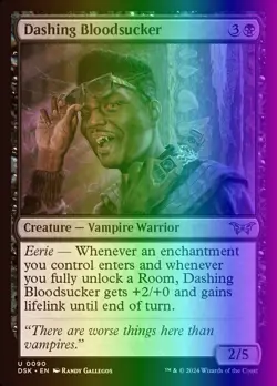 MTG Dashing Bloodsucker (90/469) Duskmourn House of Horror NM FOIL - Image 1