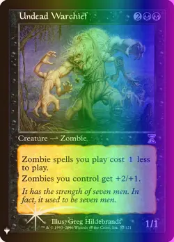 MTG Undead Warchief (TSB-52/124) Mystery Booster Retail Edition Foils LP FOIL - Image 1