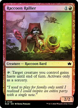 Raccoon Rallier - 148 FOIL - Bloomburrow - Image 1