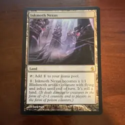 Wizards Inkmoth Nexus Land Rare Mirrodin Besieged Regular Jung Park 2011 MTG - Image 1