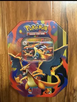 Pokemon TCG Mega Charizard Y ex Tin. Free Shipping! - Image 1