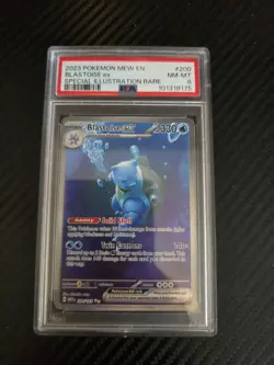 Pokemon TCG Blastoise EX Scarlet & Violet 151 Card PSA 8 - Image 1