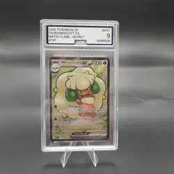 Pokemon White Flare Whimsicott EX Full Art TCG Card 157/086 AGS 9 MINT - Image 1