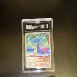 Misty's Lapras Pokemon TCG Destined Rivals 194/182 Holo Illustration Rare TAG 9 - Image 1