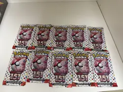 🔥🔥 10x Pokemon Scarlet & Violet 151 Booster Pack Sealed (English) 🔥🔥 - Image 1