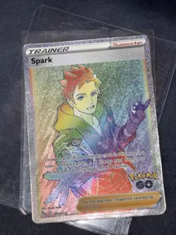 Pokemon Spark 085/078 Pokemon GO Secret Rare Full Art Trainer Holo English - Image 1