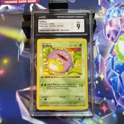 Koffing 51/102 1st Edition Pokemon Base Set CGC 9 Mint - Image 1