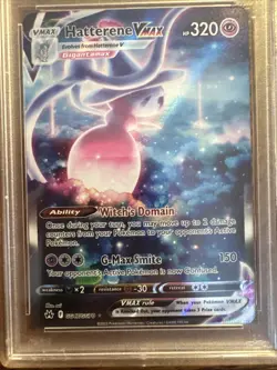 2023 Pokemon TCG Crown Zenith Hatterene VMAX Psa Graded 10 - Image 3