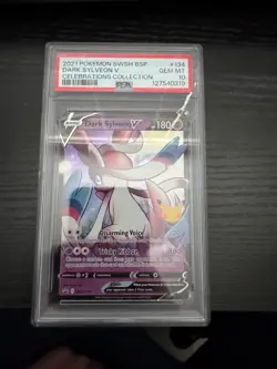 PSA 10 2021 POKEMON SWSH BSP DARK SYLVEON V CELEBRATIONS COLLECTION - Image 1