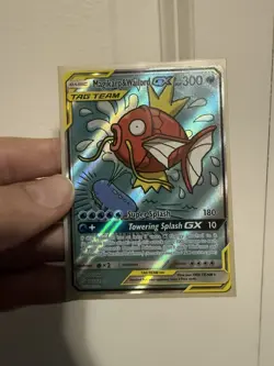 Magikarp & Wailord GX TAG TEAM Ultra Rare Full Art Holo 161/181 Team Up Pokemon - Image 1