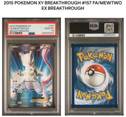 2015 POKEMON XY BREAKTHROUGH-MEWTWO EX 157 FULL ART- PSA Gem Mint 10 - Image 2