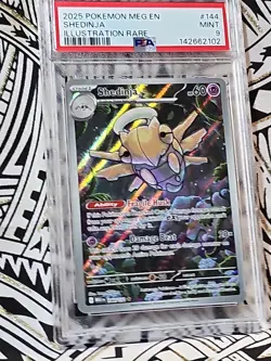 Shedinja Illustration Rare #144 PSA 9 Mint Pokemon Mega Evolution (102) - Image 2