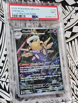 Shedinja Illustration Rare #144 PSA 9 Mint Pokemon Mega Evolution (102) - Image 3