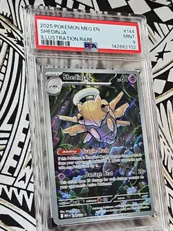 Shedinja Illustration Rare #144 PSA 9 Mint Pokemon Mega Evolution (102) - Image 4