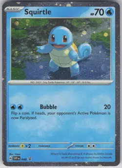 ✰ SQUIRTLE (COSMOS HOLO) 048 PROMO SCARLET & VIOLET PROMO POKEMON ✰ NM/M - Image 2