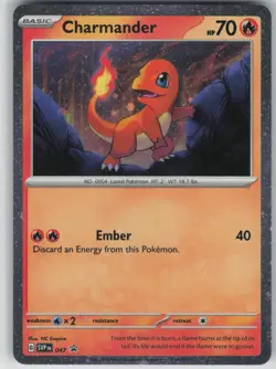 ✰ CHARMANDER (COSMOS HOLO) 047 PROMO SCARLET & VIOLET PROMO POKEMON ✰ LP - Image 2