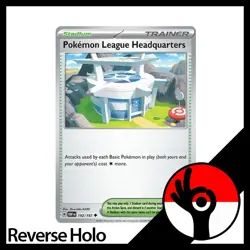 Pokemon TCG: Obsidian Flames - Reverse Holo 192/197 Pokemon League Headquarters - Image 1
