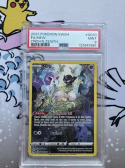 Pokemon Mew GG10/GG70 Crown Zenith Graded Slab - PSA 9 - Image 1