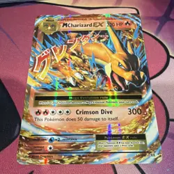 Pokemon M Charizard EX 13/108 Evolutions Ultra Rare Full Art Holo Mega 220 HP - Image 2